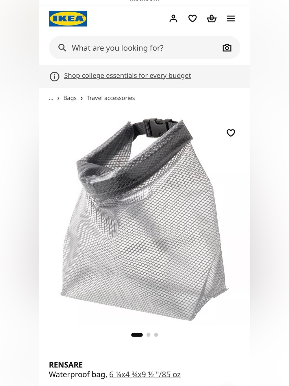 Ikea Assorted Bags - Picture 5 of 9